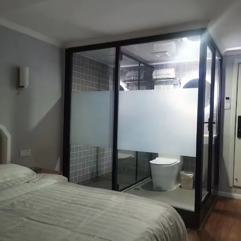Customizable High Quality Prefabricated Bathroom Pod with Integrated Shower Cubicles and Modular Toilet Cabin for Hotels